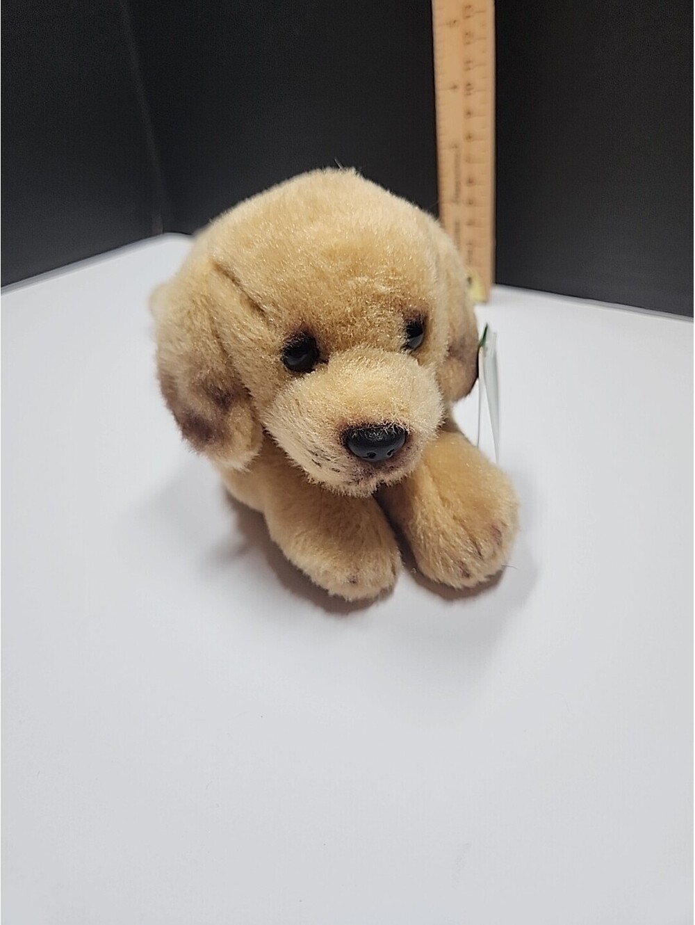 The Bearington Collection Realistic Yellow Lab Dog 9" Plush Stuffed Animal